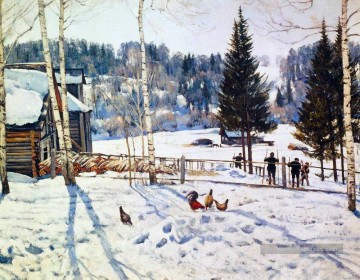 Konstantin Fyodorovich Yuon œuvres - fin de midi d’hiver ligachevo 1929 Konstantin Yuon